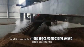 Przerzucarka kompostu z płytą łańcuchową